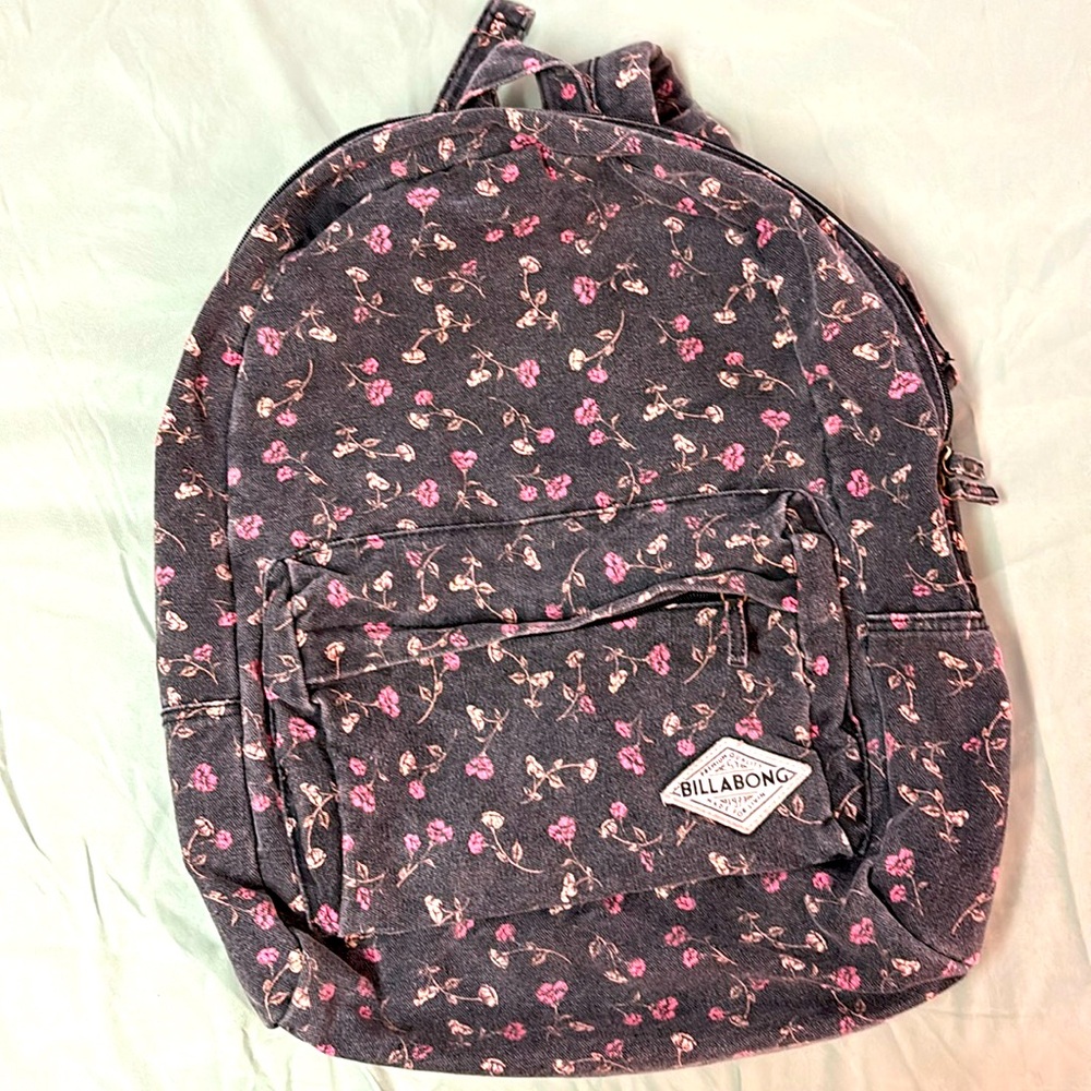 Billabong floral backpack